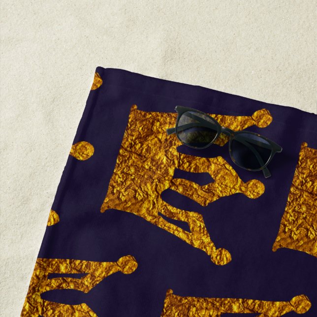 Golden crowns  beach towel (In Situ)