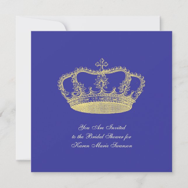 Golden Crowns Invitation (Front)