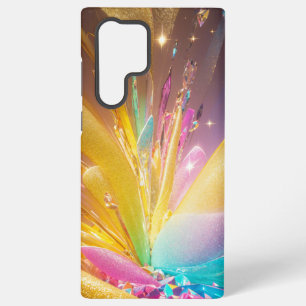 Golden Crystal Burst Phone Case