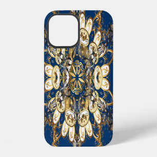 Golden Curls, Oriental Vintage Pattern. iPhone 12 Case