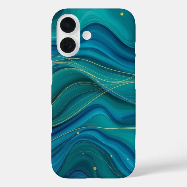 Golden Currents Case-Mate iPhone Case (Back)