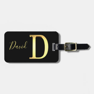 Golden D name Luggage Tag
