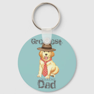 Golden Dad Keychain