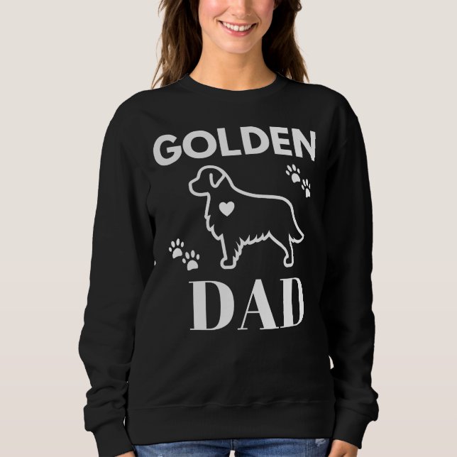 Golden Dad Vector Golden Retriever Sweatshirt (Front)
