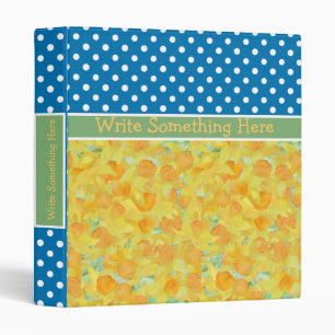 Golden Daffodils and Polkas, Binder to Personalize