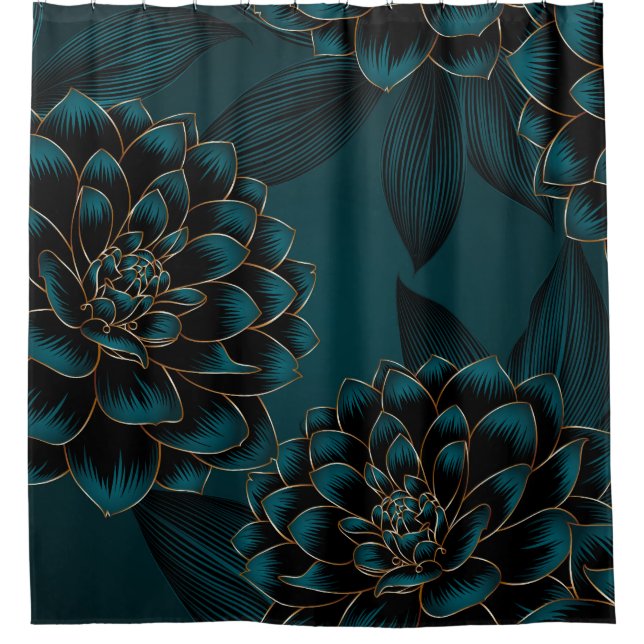 Golden Dahlias: Luxurious Vintage Pattern. (Front)