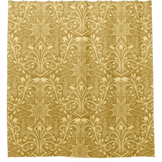 Golden Damask Baroque Floral Pattern (Front)
