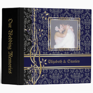 Golden Damask Classeur Mariage de luxe