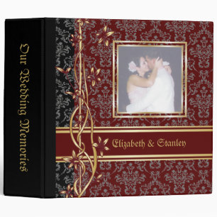 Golden Damask Classeur Mariage de luxe