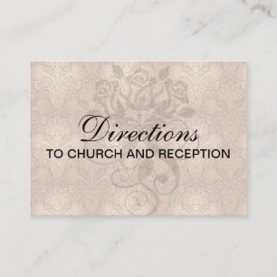 golden damask enclosure card