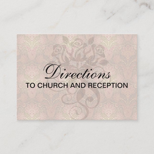 golden damask enclosure card (Front)