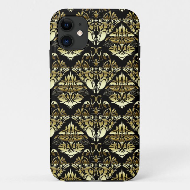 Golden Damask iPhone SE/5/5s Coque (Dos)