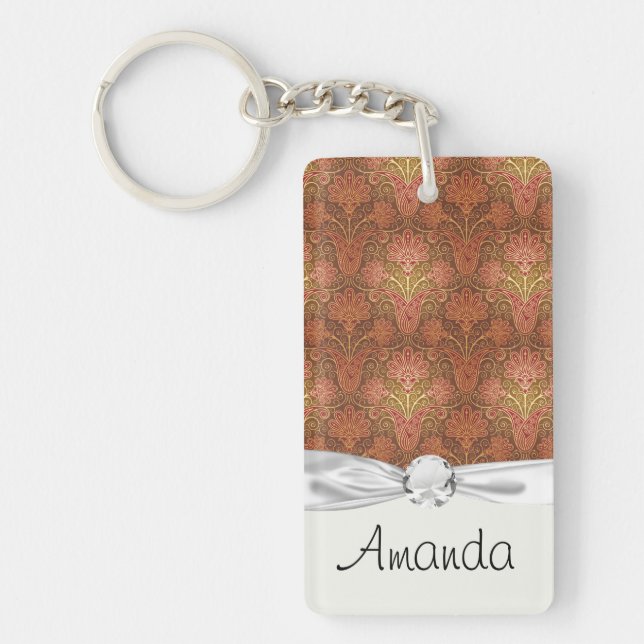 golden damask keychain (Front)