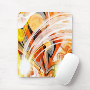 Golden Dark Swirl Mouse Pad