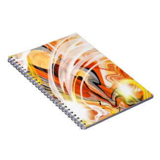 Golden Dark Swirl Notebook
