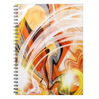 Golden Dark Swirl Notebook
