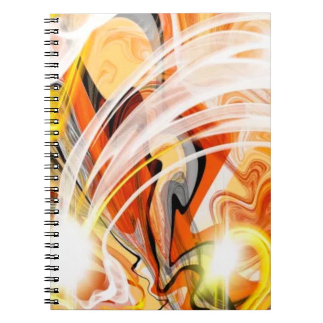 Golden Dark Swirl Notebook (Front)