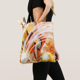 Golden Dark Swirl Tote Bag