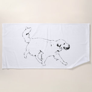 Golden Day Motion Beach Towel