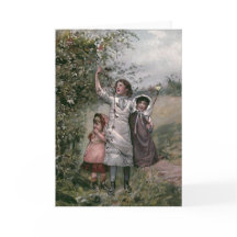 "Golden Days" Vintage Book Illustration