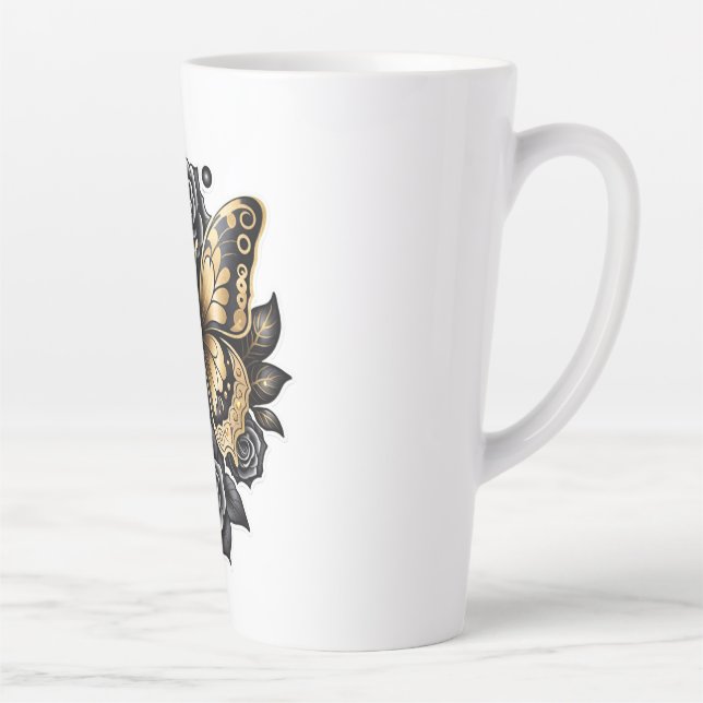 Golden Dazzler  Latte Mug (Right)