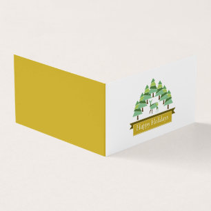 Golden Deer Forest, Carte de Noël photo famille