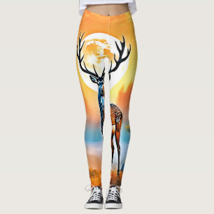 Golden Deer Twilight Peak Leggings