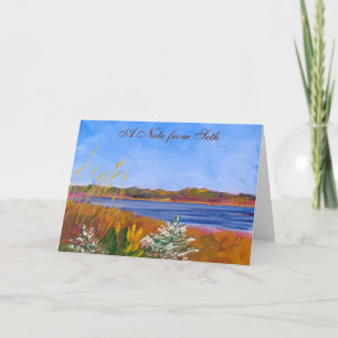 Golden Delaware River Note Card