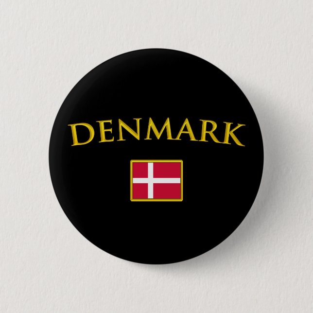 Golden Denmark 2 Inch Round Button (Front)