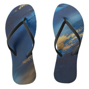 Golden Depths Flip Flops