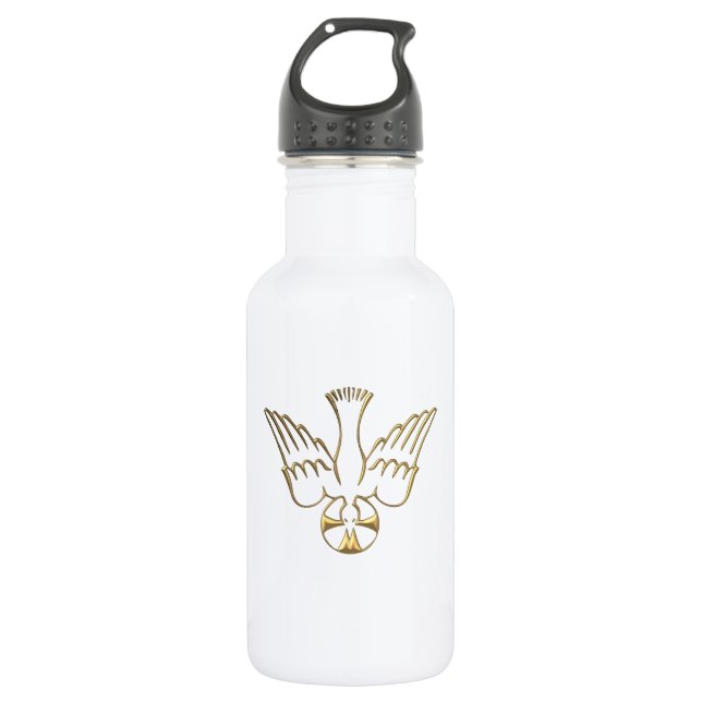 Golden Descent of The Holy Spirit Symbol 532 Ml Water Bottle (Front)