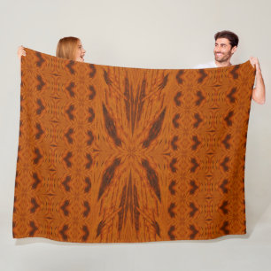 Golden Desert Butterfly 2 Fleece Blanket