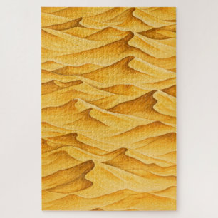 Golden Desert Sand Dunes Jigsaw Puzzle