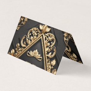 Golden design business card