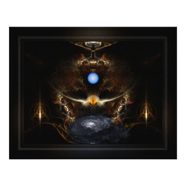 Golden Diamond Head Silver Moth Photo Print (Front)