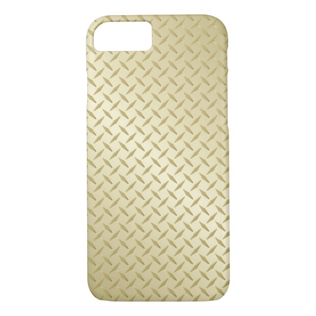 Golden Diamond Plate Case-Mate iPhone Case (Back)