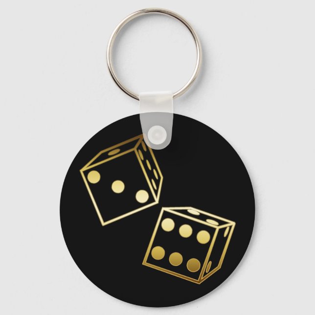 GOLDEN DICE KEYCHAIN (Front)