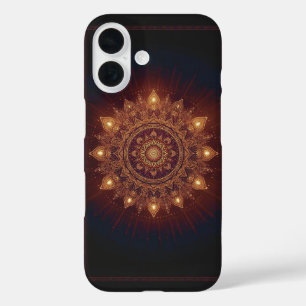 Golden Diwali Mandala – Light Within and Around iPhone 16 Case