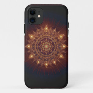 Golden Diwali Mandala – Light Within and Around iPhone 11 Case