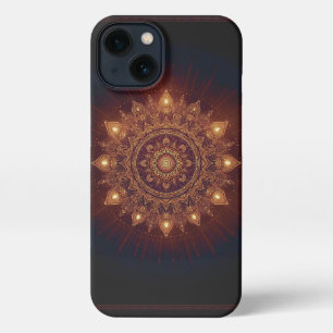 Golden Diwali Mandala – Light Within and Around iPhone 13 Case