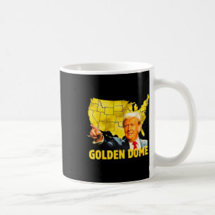 Golden Dome Trump Great American Map Patriotic 4th Coffee Mug