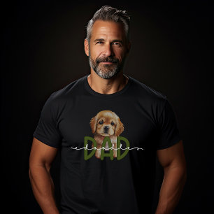 Golden Doodle Dad Green and White Dog Cute T-Shirt