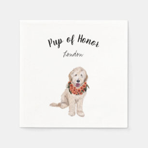 Golden Doodle Dog Cocktail Napkins