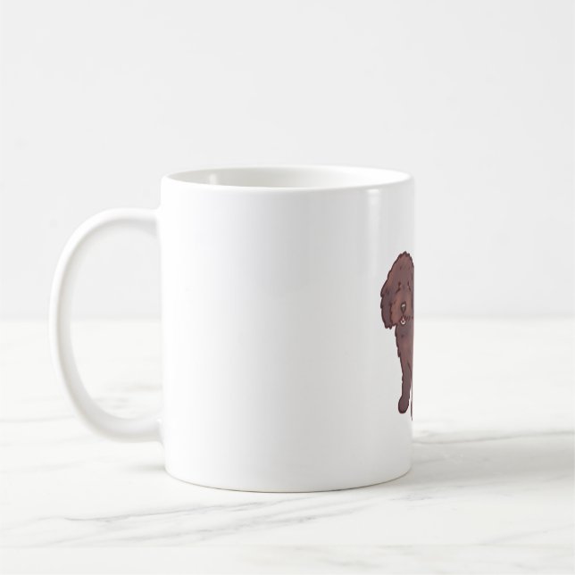 Golden doodle dog Magic Coffee Mug (Left)