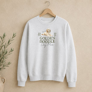 Golden Doodle Dog Mom Pet Portrait Sweatshirt