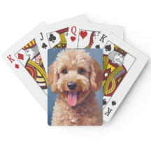 Golden Doodle | Dog Watercolor Painting Pet