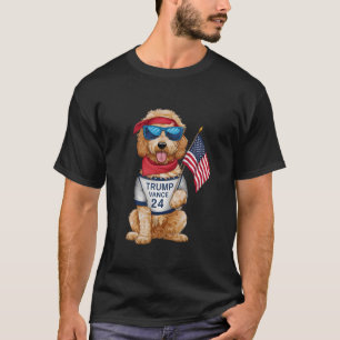 Golden Doodle Even My Dog Wants Trump Vance 2024 T-Shirt