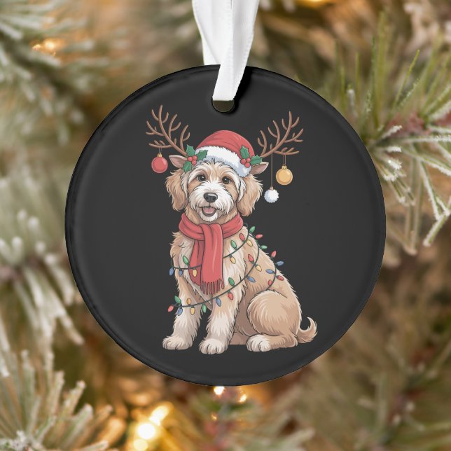 Golden Doodle Gorgeous Reindeer Christmas Tree  (Arbre)