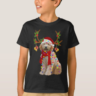 Golden Doodle Gorgeous Reindeer Christmas Tree Lig T-Shirt