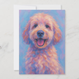 Golden Doodle Greeting Card - Blank Inside